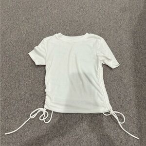 Zara Tee with Ruched Tie Up Sides